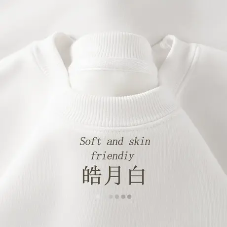 圆领独特时尚加绒加厚秋冬款卫衣女2023新款冬季高级感超好看上衣图片