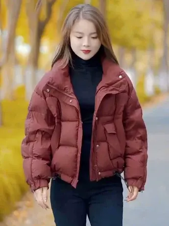 短款羽绒服女2023冬季新款高端时髦洋气质显瘦面包服百搭保暖外套图片