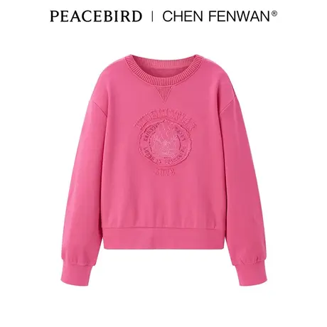 【商场同款】太平鸟女装24年春季新款CHEN FENWAN联名套头卫衣图片