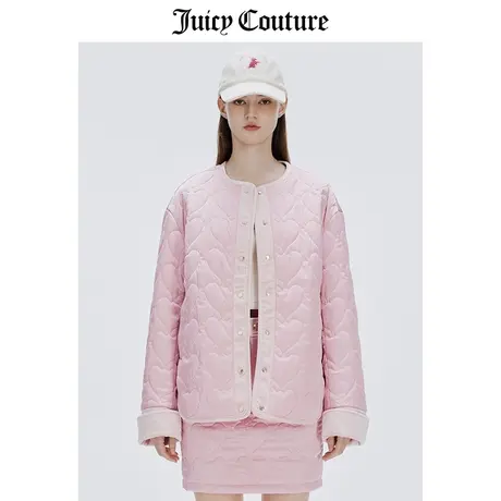 Juicy Couture橘滋外套女春季新款美式轻薄棉衣高级感丝绒棉服图片