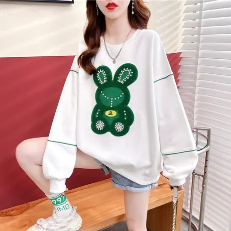 早秋装设计感小众卫衣女春秋季韩版宽松初秋chic港风薄款上衣外套商品大图