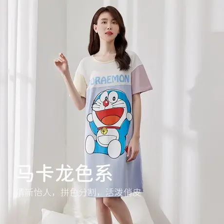 顶瓜瓜睡衣女款夏款顶呱呱男士简约休闲可外穿情侣短袖家居服套装商品大图