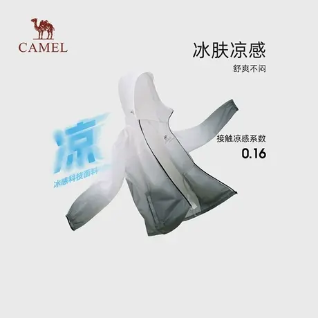 骆驼沐光户外防晒衣2025春夏新款男款upf50凉感防泼水防晒服外套商品大图