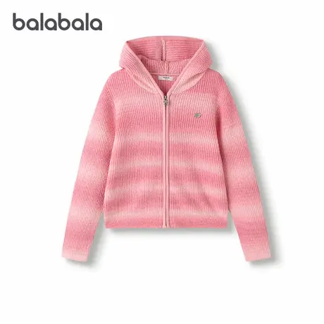 【商场同款】巴拉巴拉童装儿童开衫女童2025秋季新款毛衣渐变毛衫商品大图