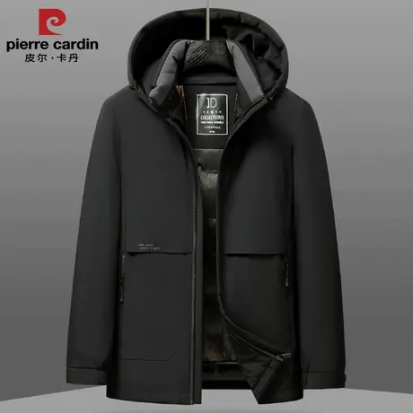 皮尔卡丹羽绒服爸爸装冬季加厚中年90白鸭绒一衣三穿脱卸内胆外套商品大图