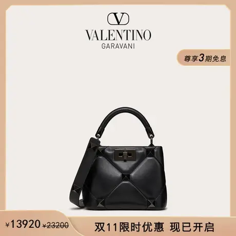 【限时优惠】华伦天奴VALENTINO女士 ROMAN STUD 铆钉羊皮革手袋商品大图