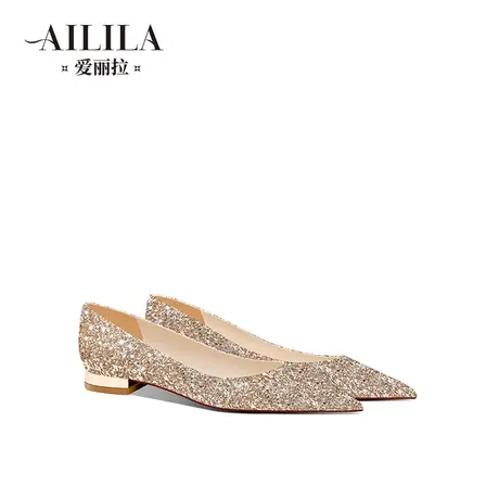 爱丽拉平底婚鞋女2025新款春季脚胖禾秀婚纱两穿法式新娘鞋不累脚图片