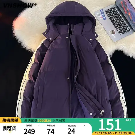 VIISHOW面包服ins潮棉服男生冬季2023年新款日系宽松棉衣棉袄外套商品大图