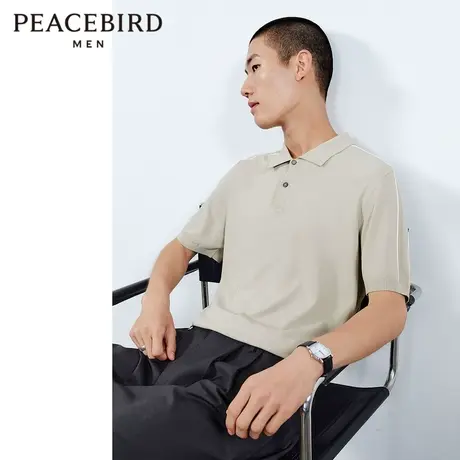 【商场同款】太平鸟男装 2023年夏季新款针织polo衫男B1EED2426图片