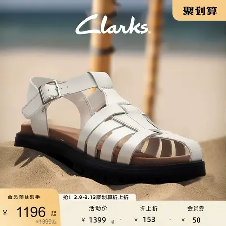 Clarks其乐Orinoco Band女鞋镂空罗马凉鞋猪笼鞋包头透气舒适凉鞋图片
