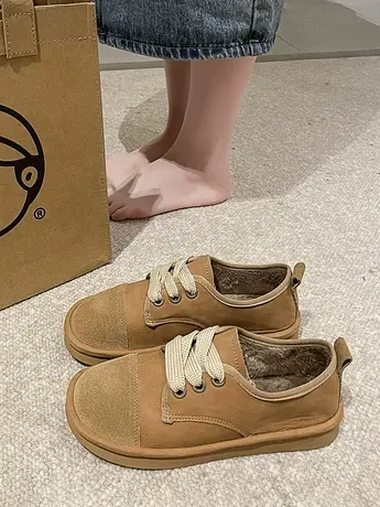 软底单鞋女秋季2023新款奶奶瓢鞋法式晚风平底勃肯鞋不累脚豆豆鞋商品大图