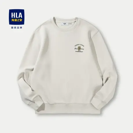 HLA/海澜之家中华龙贺岁卫衣24春夏新圆领弹柔珠地中国风长袖男图片
