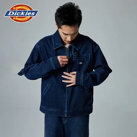 Dickies25秋冬新款休闲牛仔夹克 老夹克版型 带扣领设计男女情侣图片