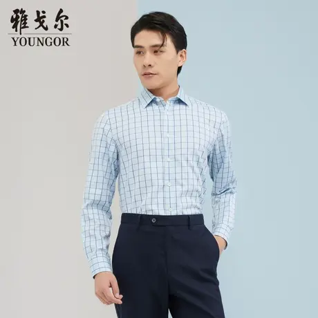 【商场同款】雅戈尔衬衫秋季官方商务休闲高级免烫通勤长袖衬衣商品大图