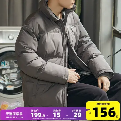 唐狮2023冬季新款棉衣男款立领宽松棉服加厚外套男生保暖棉袄潮牌商品大图
