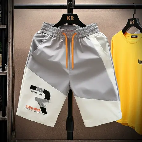 休闲工装短裤男夏季潮牌ins运动宽松大码韩版潮牌五分潮流裤子男商品大图