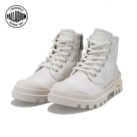 PALLADIUM帕拉丁休闲鞋复古帆布圆头系带女款高帮靴98988图片