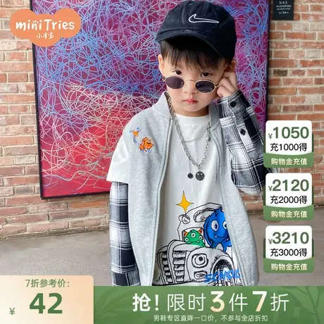 小才宝童装秋男童针织马甲商品大图