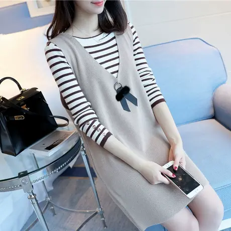 毛衣女装2023年新款春秋冬春款春装爆款两件套装裙装时尚百搭洋气图片