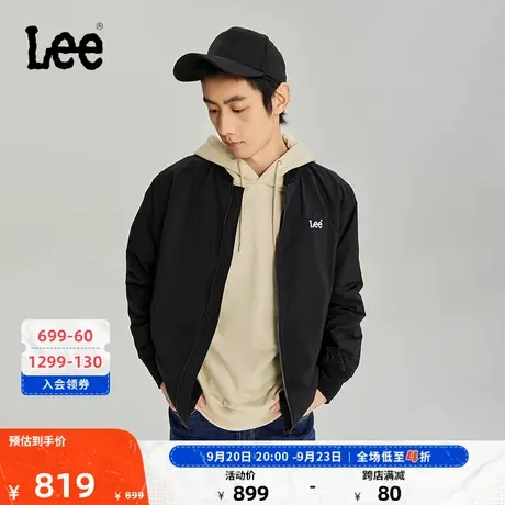 Lee商场同款23秋冬新品标准版经典棒球领夹克外套男LMT006890100图片
