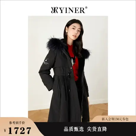YINER音儿线上专选女装冬季毛领派克服图片