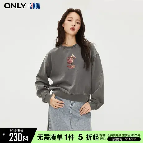 ONLY冬季时尚气质百搭宽松圆领长袖卫衣女|12339S028商品大图