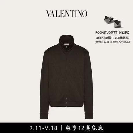 【12期免息】华伦天奴VALENTINO男士V标志印花棉质高领运动衫图片