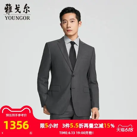 【商场同款】雅戈尔男士西服春季新款官方商务休闲羊毛西装外套男图片