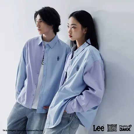 LeeX Mighty Jaxx联名商场同款25早秋新品男女同款衬衫休闲潮流商品大图