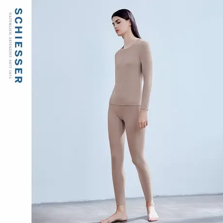 SCHIESSER舒雅女士双轻绒磨毛无痕随型裁保暖内衣套装22058W商品大图