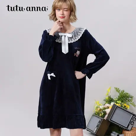tutuannaHelloKitty超柔one point睡裙商品大图
