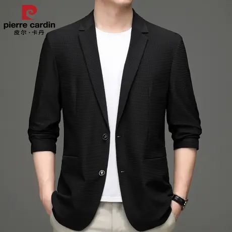 皮尔卡丹夹克外套西服男士高级感时尚商务休闲2025新款商品大图