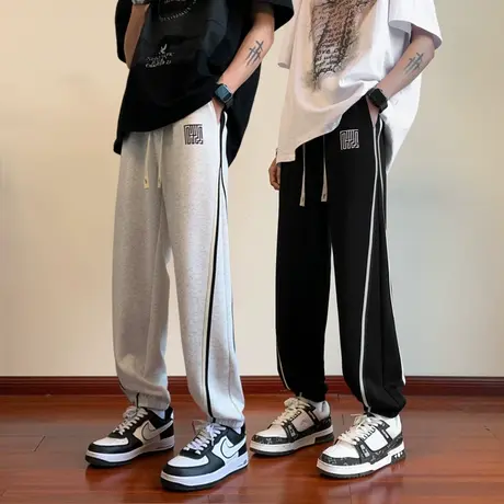 春秋男生裤子12岁男孩13青少年初中学生运动裤15大童休闲束脚卫裤商品大图