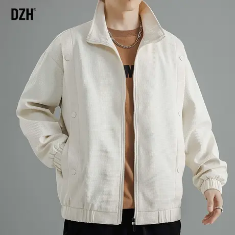 男士休闲运动外套男春秋季潮牌宽松立领夹克飞行服2024年新款秋装商品大图