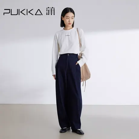 蒲PUKKA 原创设计牛仔裤女春装新品宽松显瘦休闲经典气球裤商品大图
