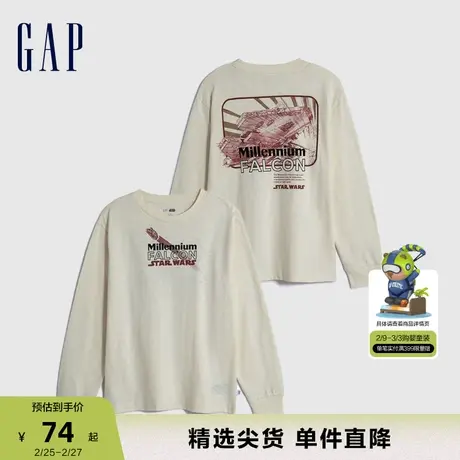 【星球大战联名】Gap男童春秋长袖T恤儿童装洋气运动上衣735940商品大图