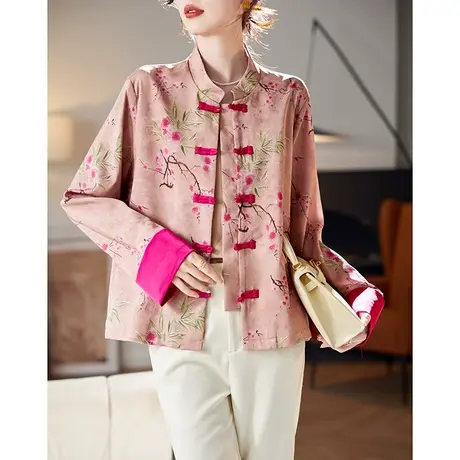 宝诗黎【新品价338元】新中式盘扣提花外套JP1104商品大图