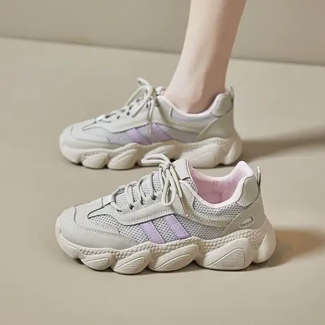 网红老爹鞋女2023秋季高级感显脚小运动休闲鞋ins超火学生跑步鞋商品大图
