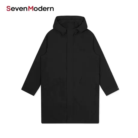 【清仓商场同款】柒牌奥莱男装潮牌SevenModern时尚防风大衣风衣图片