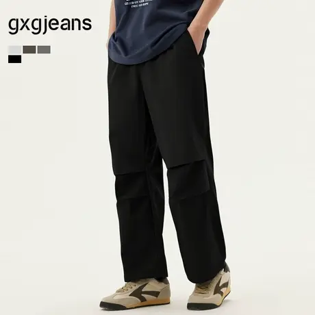 gxg.jeans男装  多色户外休闲长裤宽松伞兵裤工装裤男 25夏新品图片