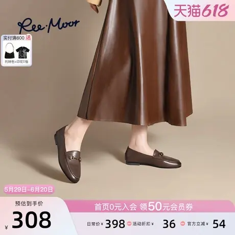 REEMOOR睿慕2025年春新款马衔扣乐福鞋英伦风小皮鞋通勤女鞋商品大图