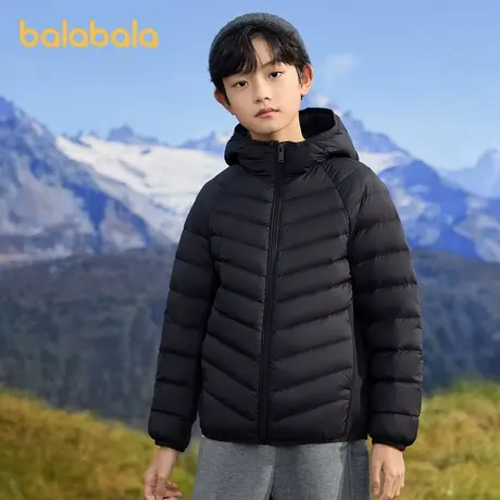 巴拉巴拉羽绒服男女幼中大童冬季新款宝宝轻薄防水防油防污外套商品大图