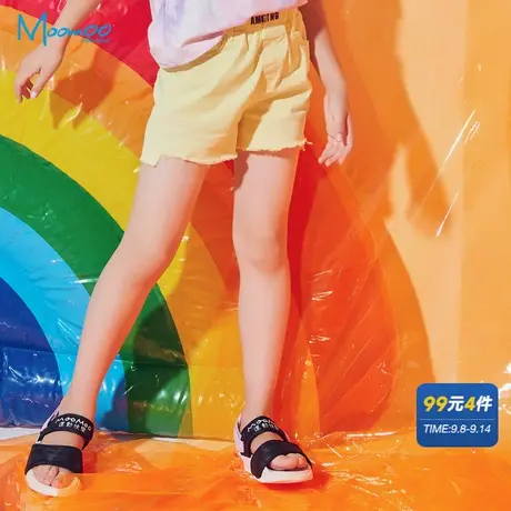 美特斯邦威美特斯邦威童装短裤潮流女童夏棉布亲肤短裤商品大图