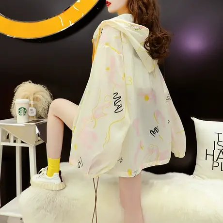 薄款拉链开衫防晒服外套女2024年新款夏季宽松休闲洋气百搭上衣潮图片