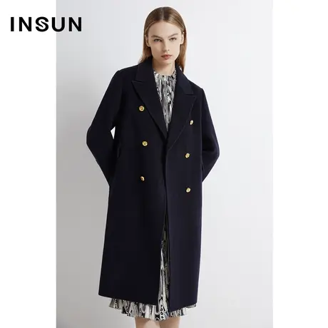 INSUN恩裳线上专选冬季西装式羊毛大衣商品大图