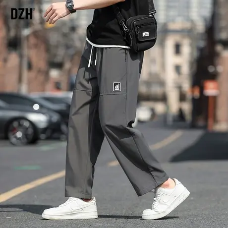 男士速干裤男款直筒裤男夏季薄款冰丝裤子男款休闲百搭宽松裤长裤商品大图