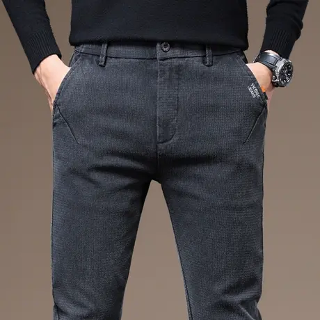 秋季冬季秋冬款休闲长裤子男士修身小脚男裤春秋款商务西裤西装裤商品大图