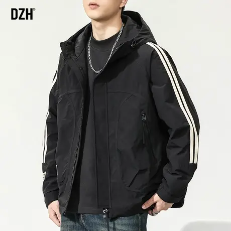 男士连帽棉衣外套男潮高级感冬季加厚2024新款棉服男款上衣棉袄子商品大图