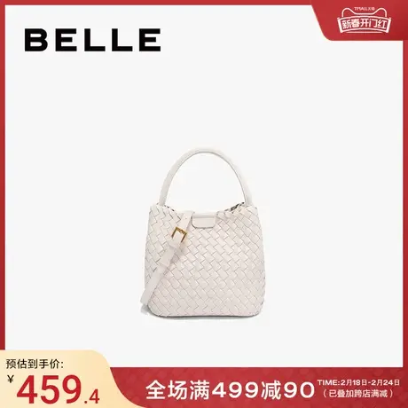 百丽包包女2024新款假日质感时尚休闲单肩斜挎手提水桶包X9334BX4图片