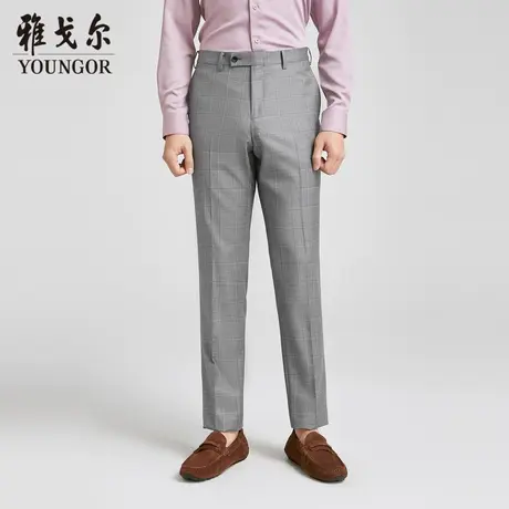 雅戈尔 商场同款男浅灰新商务套西YOTN222705EIY裤子图片